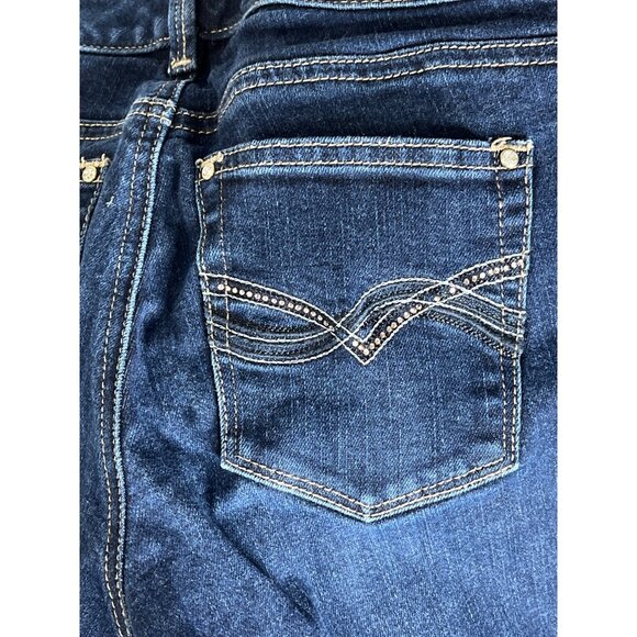 White House Black Market Dark Blue Straight Leg Jeans - Picture 9 of 13